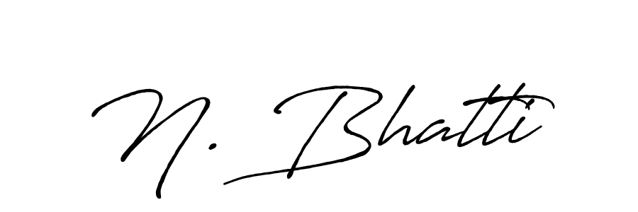 You should practise on your own different ways (Antro_Vectra_Bolder) to write your name (N. Bhatti) in signature. don't let someone else do it for you. N. Bhatti signature style 7 images and pictures png