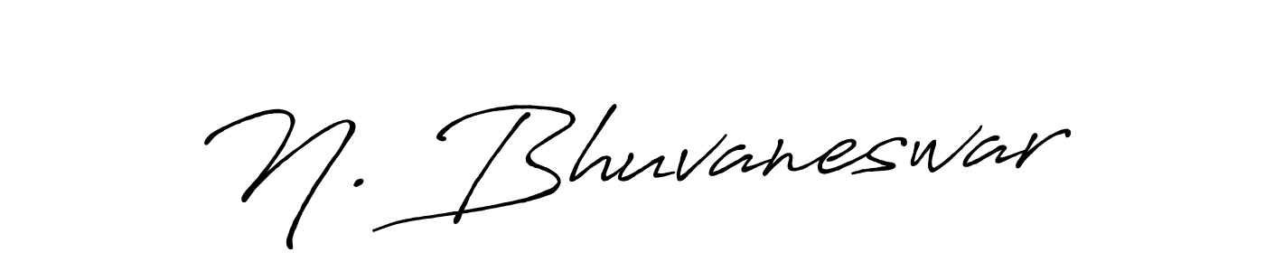 Make a beautiful signature design for name N. Bhuvaneswar. With this signature (Antro_Vectra_Bolder) style, you can create a handwritten signature for free. N. Bhuvaneswar signature style 7 images and pictures png