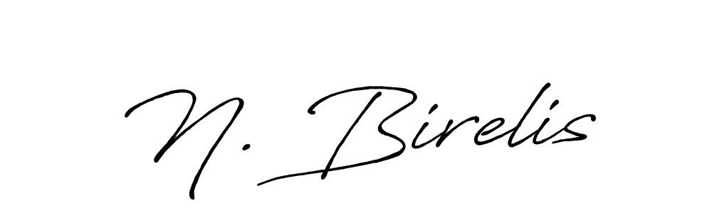 Best and Professional Signature Style for N. Birelis. Antro_Vectra_Bolder Best Signature Style Collection. N. Birelis signature style 7 images and pictures png