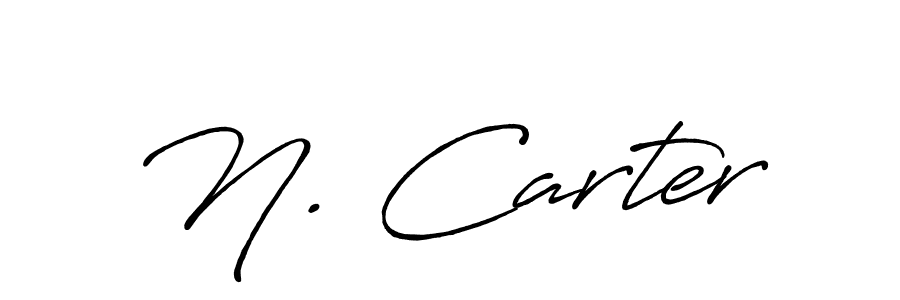 Design your own signature with our free online signature maker. With this signature software, you can create a handwritten (Antro_Vectra_Bolder) signature for name N. Carter. N. Carter signature style 7 images and pictures png
