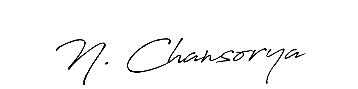 Make a beautiful signature design for name N. Chansorya. With this signature (Antro_Vectra_Bolder) style, you can create a handwritten signature for free. N. Chansorya signature style 7 images and pictures png