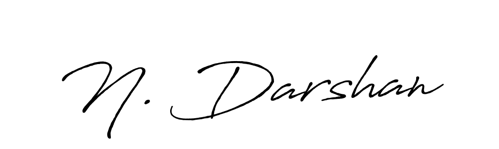 The best way (Antro_Vectra_Bolder) to make a short signature is to pick only two or three words in your name. The name N. Darshan include a total of six letters. For converting this name. N. Darshan signature style 7 images and pictures png