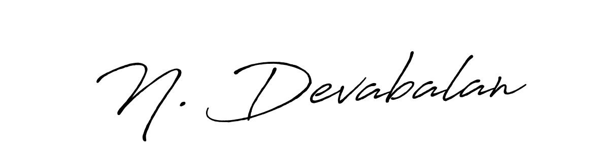 Also we have N. Devabalan name is the best signature style. Create professional handwritten signature collection using Antro_Vectra_Bolder autograph style. N. Devabalan signature style 7 images and pictures png