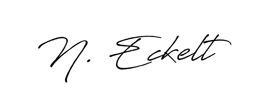 Create a beautiful signature design for name N. Eckelt. With this signature (Antro_Vectra_Bolder) fonts, you can make a handwritten signature for free. N. Eckelt signature style 7 images and pictures png