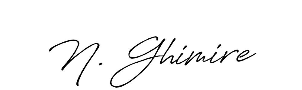 Similarly Antro_Vectra_Bolder is the best handwritten signature design. Signature creator online .You can use it as an online autograph creator for name N. Ghimire. N. Ghimire signature style 7 images and pictures png