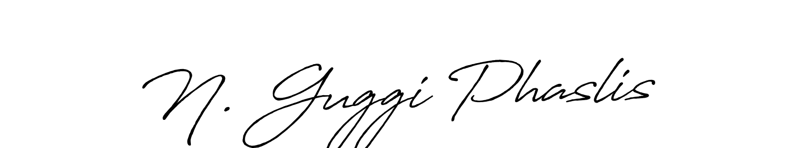 Make a beautiful signature design for name N. Guggi Phaslis. Use this online signature maker to create a handwritten signature for free. N. Guggi Phaslis signature style 7 images and pictures png