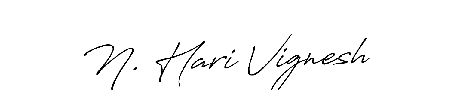 You should practise on your own different ways (Antro_Vectra_Bolder) to write your name (N. Hari Vignesh) in signature. don't let someone else do it for you. N. Hari Vignesh signature style 7 images and pictures png