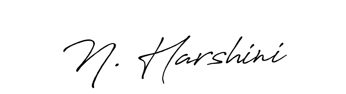 Create a beautiful signature design for name N. Harshini. With this signature (Antro_Vectra_Bolder) fonts, you can make a handwritten signature for free. N. Harshini signature style 7 images and pictures png