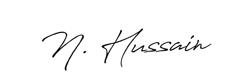 Also You can easily find your signature by using the search form. We will create N. Hussain name handwritten signature images for you free of cost using Antro_Vectra_Bolder sign style. N. Hussain signature style 7 images and pictures png