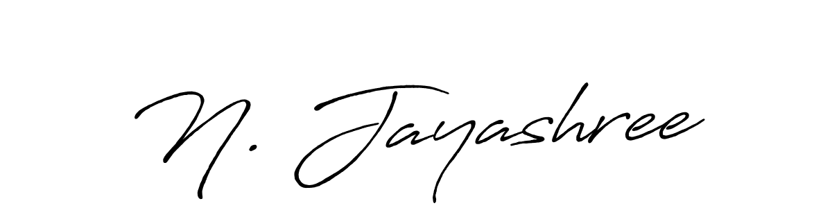 Create a beautiful signature design for name N. Jayashree. With this signature (Antro_Vectra_Bolder) fonts, you can make a handwritten signature for free. N. Jayashree signature style 7 images and pictures png