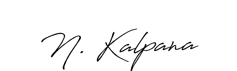 Design your own signature with our free online signature maker. With this signature software, you can create a handwritten (Antro_Vectra_Bolder) signature for name N. Kalpana. N. Kalpana signature style 7 images and pictures png