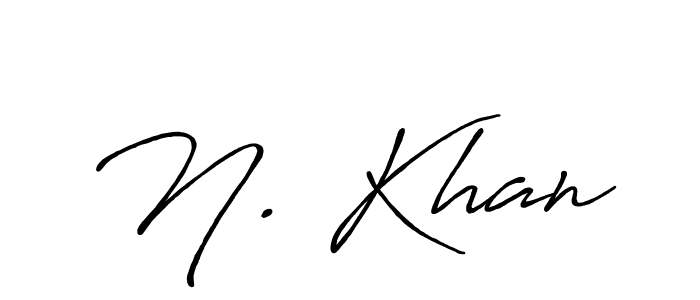 Make a beautiful signature design for name N. Khan. Use this online signature maker to create a handwritten signature for free. N. Khan signature style 7 images and pictures png