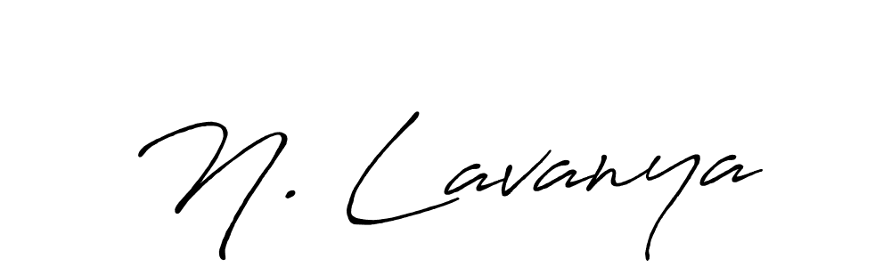 Design your own signature with our free online signature maker. With this signature software, you can create a handwritten (Antro_Vectra_Bolder) signature for name N. Lavanya. N. Lavanya signature style 7 images and pictures png