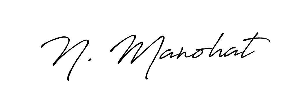 It looks lik you need a new signature style for name N. Manohat. Design unique handwritten (Antro_Vectra_Bolder) signature with our free signature maker in just a few clicks. N. Manohat signature style 7 images and pictures png