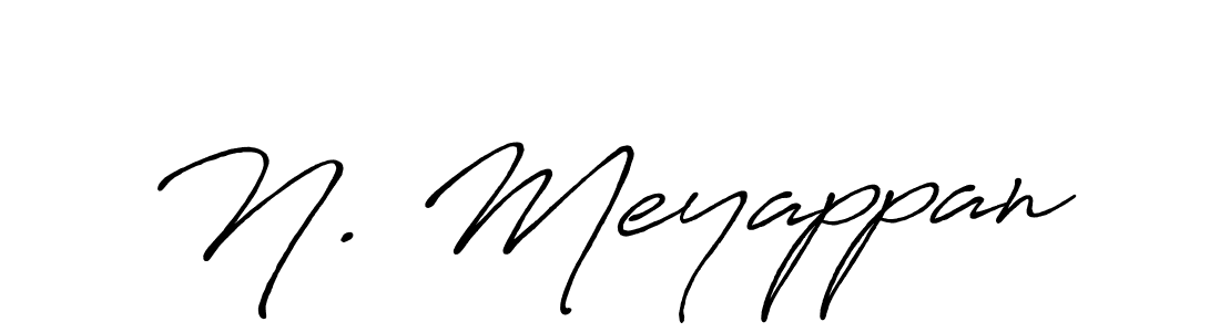 if you are searching for the best signature style for your name N. Meyappan. so please give up your signature search. here we have designed multiple signature styles  using Antro_Vectra_Bolder. N. Meyappan signature style 7 images and pictures png