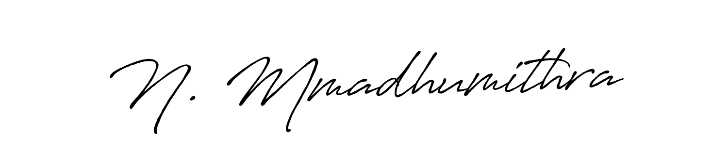 Similarly Antro_Vectra_Bolder is the best handwritten signature design. Signature creator online .You can use it as an online autograph creator for name N. Mmadhumithra. N. Mmadhumithra signature style 7 images and pictures png