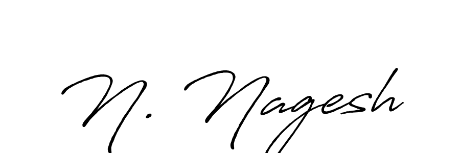 The best way (Antro_Vectra_Bolder) to make a short signature is to pick only two or three words in your name. The name N. Nagesh include a total of six letters. For converting this name. N. Nagesh signature style 7 images and pictures png