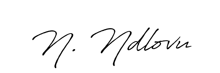 The best way (Antro_Vectra_Bolder) to make a short signature is to pick only two or three words in your name. The name N. Ndlovu include a total of six letters. For converting this name. N. Ndlovu signature style 7 images and pictures png