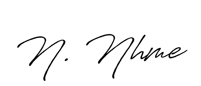 Make a beautiful signature design for name N. Nhme. Use this online signature maker to create a handwritten signature for free. N. Nhme signature style 7 images and pictures png