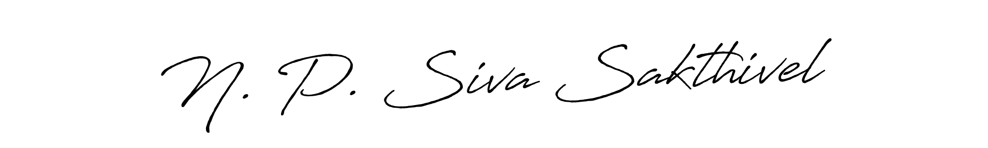 Create a beautiful signature design for name N. P. Siva Sakthivel. With this signature (Antro_Vectra_Bolder) fonts, you can make a handwritten signature for free. N. P. Siva Sakthivel signature style 7 images and pictures png