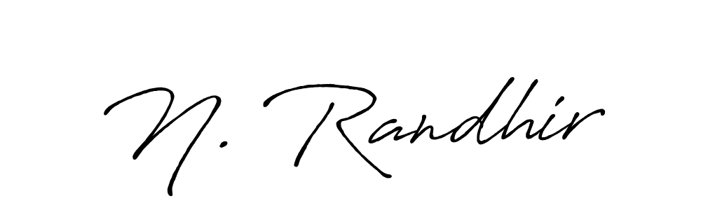 Design your own signature with our free online signature maker. With this signature software, you can create a handwritten (Antro_Vectra_Bolder) signature for name N. Randhir. N. Randhir signature style 7 images and pictures png