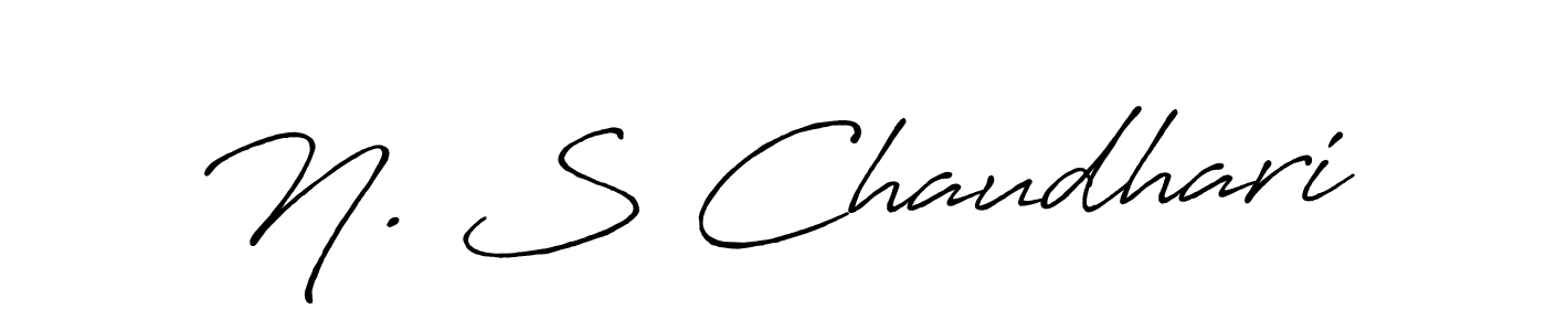 You should practise on your own different ways (Antro_Vectra_Bolder) to write your name (N. S Chaudhari) in signature. don't let someone else do it for you. N. S Chaudhari signature style 7 images and pictures png