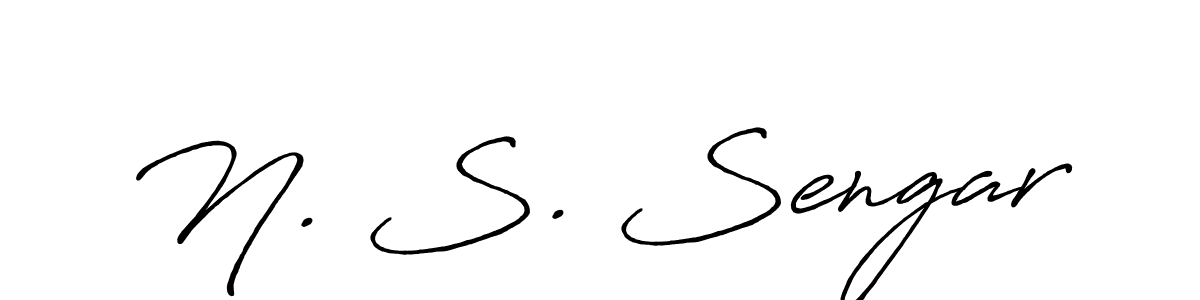 How to make N. S. Sengar signature? Antro_Vectra_Bolder is a professional autograph style. Create handwritten signature for N. S. Sengar name. N. S. Sengar signature style 7 images and pictures png