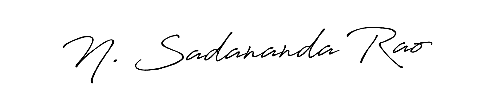 N. Sadananda Rao stylish signature style. Best Handwritten Sign (Antro_Vectra_Bolder) for my name. Handwritten Signature Collection Ideas for my name N. Sadananda Rao. N. Sadananda Rao signature style 7 images and pictures png