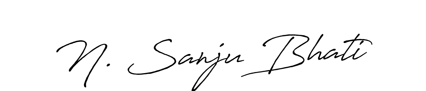 Similarly Antro_Vectra_Bolder is the best handwritten signature design. Signature creator online .You can use it as an online autograph creator for name N. Sanju Bhati. N. Sanju Bhati signature style 7 images and pictures png