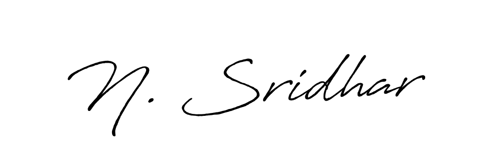 N. Sridhar stylish signature style. Best Handwritten Sign (Antro_Vectra_Bolder) for my name. Handwritten Signature Collection Ideas for my name N. Sridhar. N. Sridhar signature style 7 images and pictures png