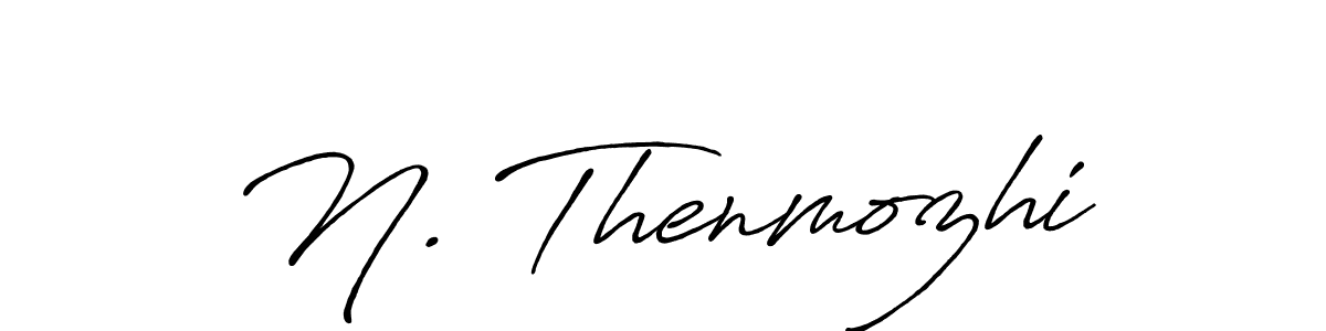 How to make N. Thenmozhi name signature. Use Antro_Vectra_Bolder style for creating short signs online. This is the latest handwritten sign. N. Thenmozhi signature style 7 images and pictures png