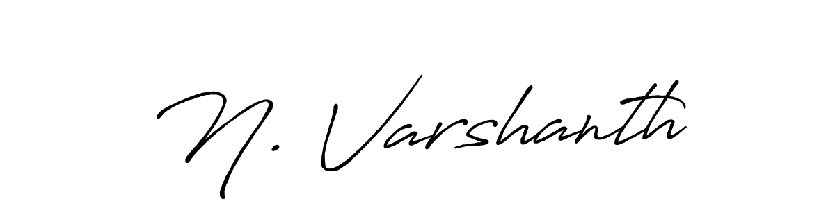 Also we have N. Varshanth name is the best signature style. Create professional handwritten signature collection using Antro_Vectra_Bolder autograph style. N. Varshanth signature style 7 images and pictures png