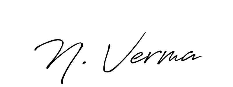 How to make N. Verma signature? Antro_Vectra_Bolder is a professional autograph style. Create handwritten signature for N. Verma name. N. Verma signature style 7 images and pictures png