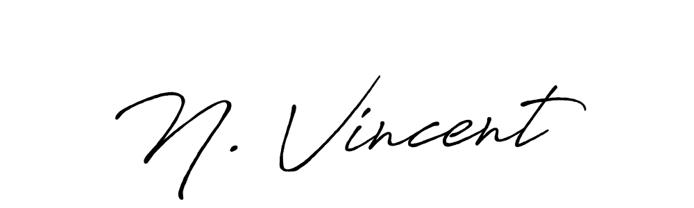 Design your own signature with our free online signature maker. With this signature software, you can create a handwritten (Antro_Vectra_Bolder) signature for name N. Vincent. N. Vincent signature style 7 images and pictures png