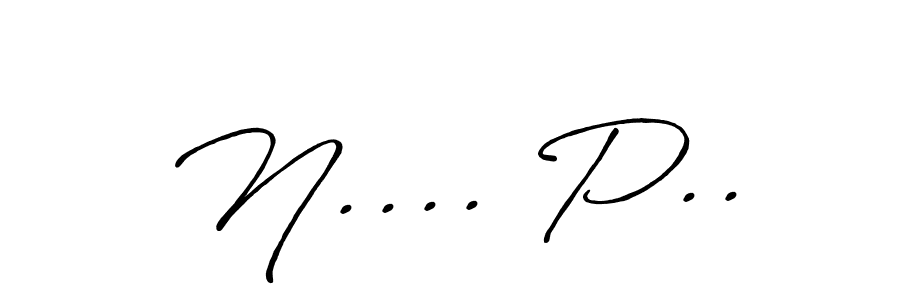 Make a beautiful signature design for name N.... P... With this signature (Antro_Vectra_Bolder) style, you can create a handwritten signature for free. N.... P.. signature style 7 images and pictures png