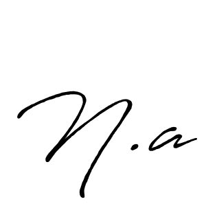 How to make N.a name signature. Use Antro_Vectra_Bolder style for creating short signs online. This is the latest handwritten sign. N.a signature style 7 images and pictures png