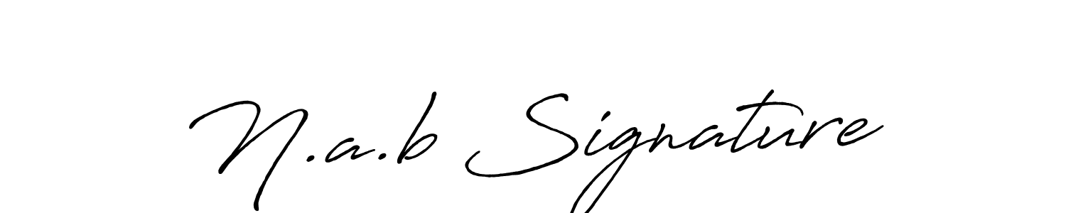 Once you've used our free online signature maker to create your best signature Antro_Vectra_Bolder style, it's time to enjoy all of the benefits that N.a.b Signature name signing documents. N.a.b Signature signature style 7 images and pictures png