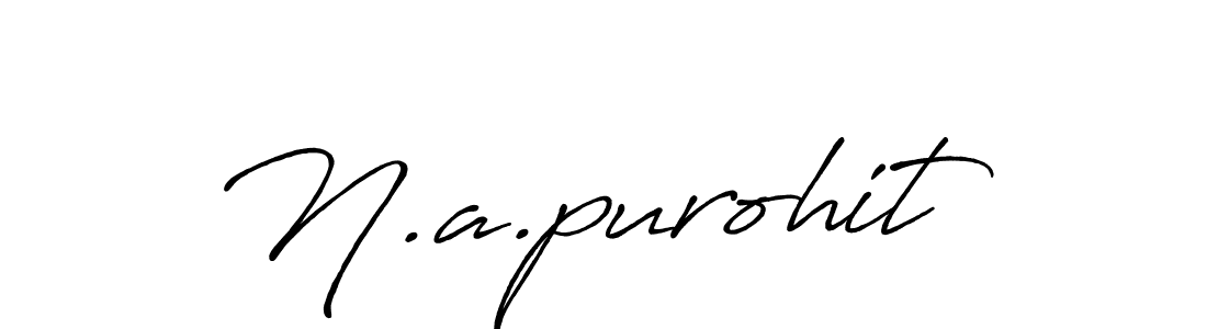 N.a.purohit stylish signature style. Best Handwritten Sign (Antro_Vectra_Bolder) for my name. Handwritten Signature Collection Ideas for my name N.a.purohit. N.a.purohit signature style 7 images and pictures png