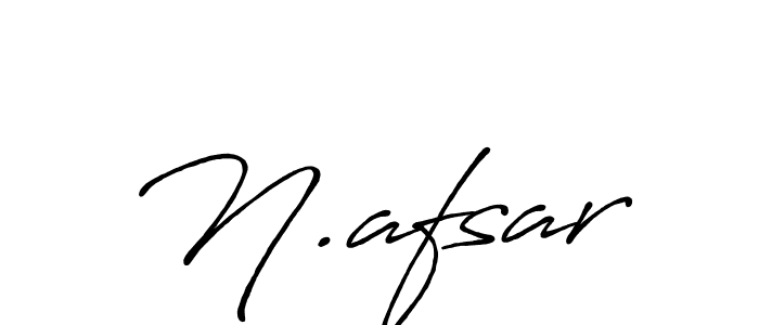 Design your own signature with our free online signature maker. With this signature software, you can create a handwritten (Antro_Vectra_Bolder) signature for name N.afsar. N.afsar signature style 7 images and pictures png