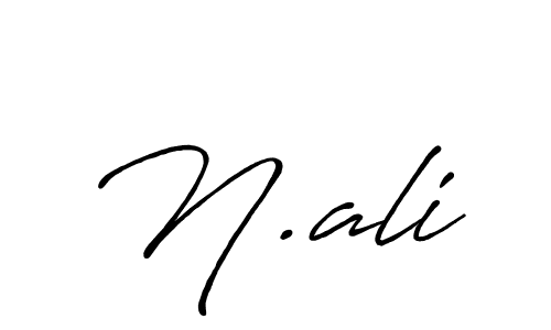 if you are searching for the best signature style for your name N.ali. so please give up your signature search. here we have designed multiple signature styles  using Antro_Vectra_Bolder. N.ali signature style 7 images and pictures png