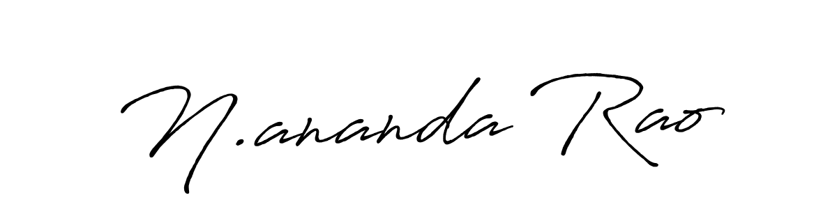 How to make N.ananda Rao name signature. Use Antro_Vectra_Bolder style for creating short signs online. This is the latest handwritten sign. N.ananda Rao signature style 7 images and pictures png