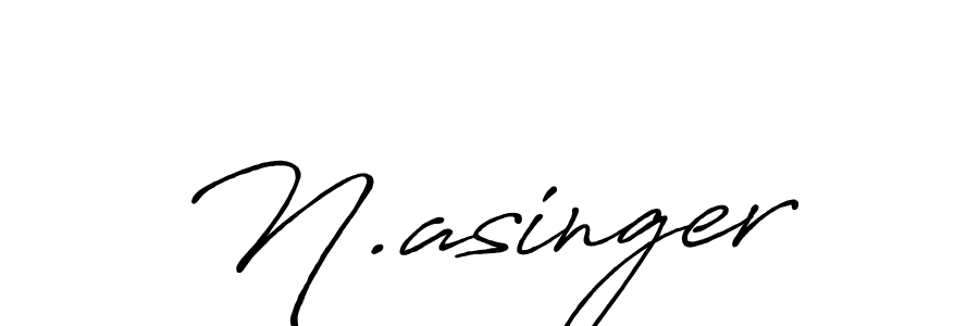 How to make N.asinger signature? Antro_Vectra_Bolder is a professional autograph style. Create handwritten signature for N.asinger name. N.asinger signature style 7 images and pictures png