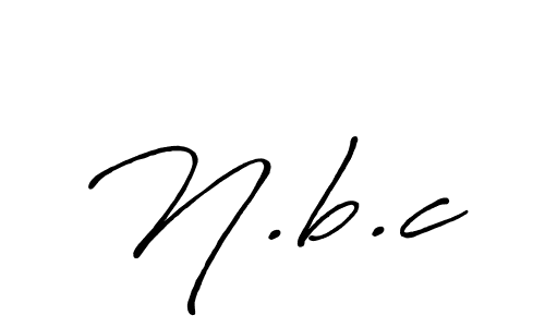 N.b.c stylish signature style. Best Handwritten Sign (Antro_Vectra_Bolder) for my name. Handwritten Signature Collection Ideas for my name N.b.c. N.b.c signature style 7 images and pictures png