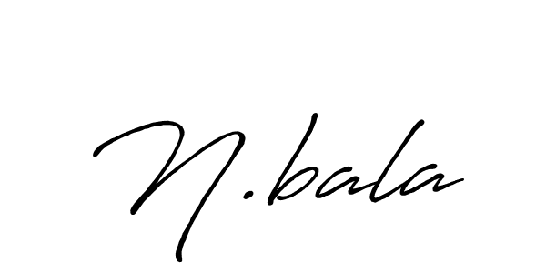 Also we have N.bala name is the best signature style. Create professional handwritten signature collection using Antro_Vectra_Bolder autograph style. N.bala signature style 7 images and pictures png