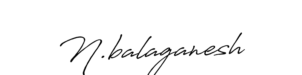 Make a beautiful signature design for name N.balaganesh. With this signature (Antro_Vectra_Bolder) style, you can create a handwritten signature for free. N.balaganesh signature style 7 images and pictures png