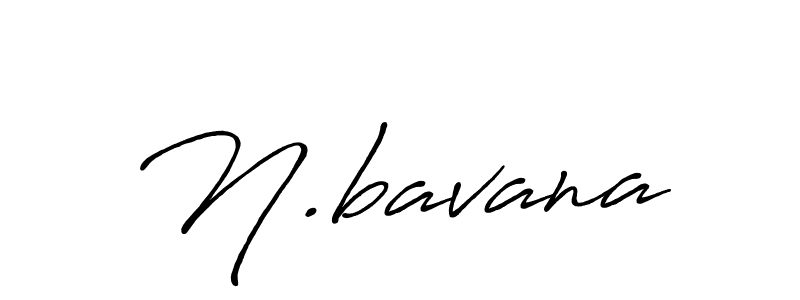 How to make N.bavana name signature. Use Antro_Vectra_Bolder style for creating short signs online. This is the latest handwritten sign. N.bavana signature style 7 images and pictures png