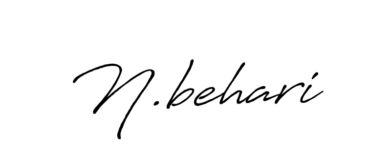 Make a beautiful signature design for name N.behari. With this signature (Antro_Vectra_Bolder) style, you can create a handwritten signature for free. N.behari signature style 7 images and pictures png