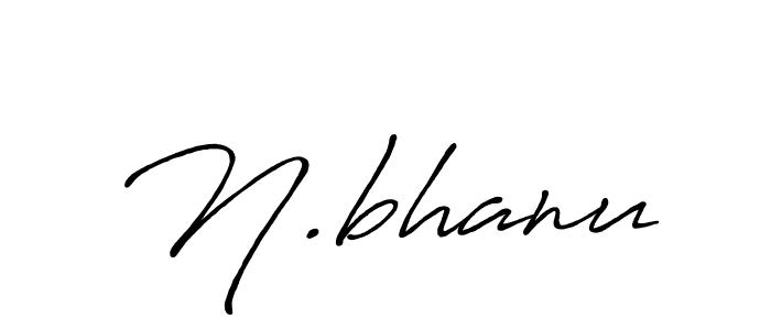Create a beautiful signature design for name N.bhanu. With this signature (Antro_Vectra_Bolder) fonts, you can make a handwritten signature for free. N.bhanu signature style 7 images and pictures png