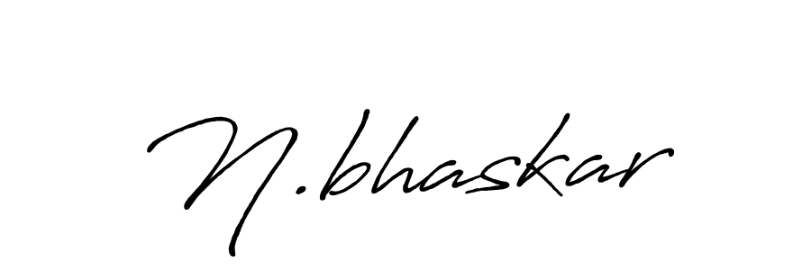 Design your own signature with our free online signature maker. With this signature software, you can create a handwritten (Antro_Vectra_Bolder) signature for name N.bhaskar. N.bhaskar signature style 7 images and pictures png