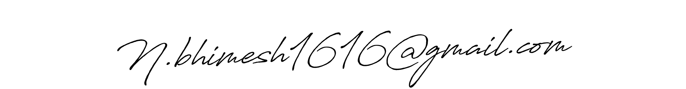 How to make N.bhimesh1616@gmail.com name signature. Use Antro_Vectra_Bolder style for creating short signs online. This is the latest handwritten sign. N.bhimesh1616@gmail.com signature style 7 images and pictures png